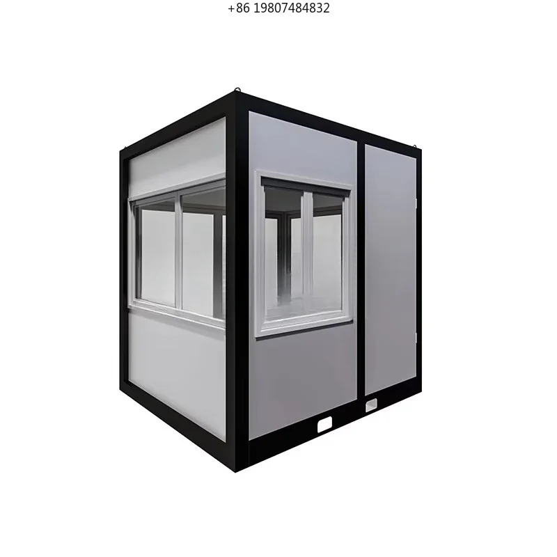 Customized Mobile Temporary Kiosk, Prefab Detachable Security Booth, Easy Assemble, AliExpress Hot Sale