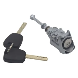 Front Left Door Lock Cylinder Barrel with 2 keys for Peugeot 407 Citroen C4 2004-2011 Picasso 2006-2008 AL076