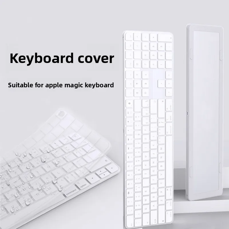 

New Laptop Keyboard Protector Compatible with IPad Magic Keyboard Anti-Dirt Film Long & Short Versions Clear Silicone Film
