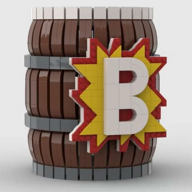 

1036PCS MOC Marioesss Donkey Kong Bonus Barrel Game Prop Model Modular Building Blocks DIY Creative Assembly Toys Gift