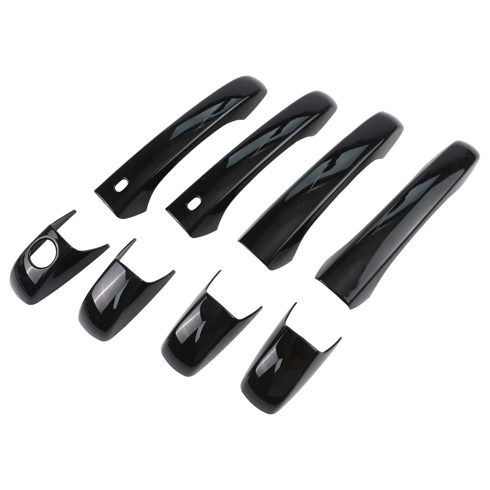 Bright Black Bright Black Door Handle Covers Long-lasting Door Handle Protection For Chrysler 200 For Chrysler 300