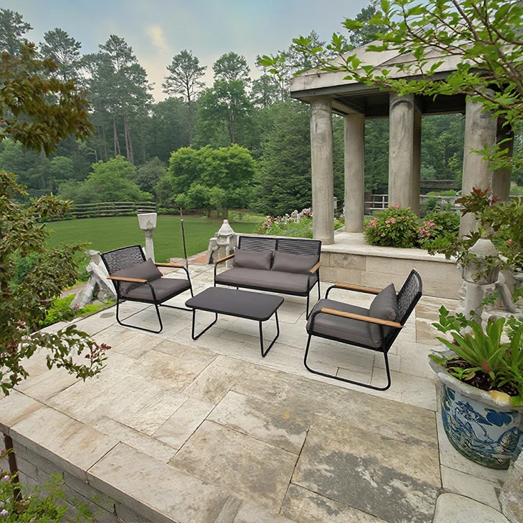 

Wholesale Custom Durable Rattan Furniture Set Luxury Leisure Garden Chair & Coffee Table for Outdoor Hotel Chaise Loungepromote