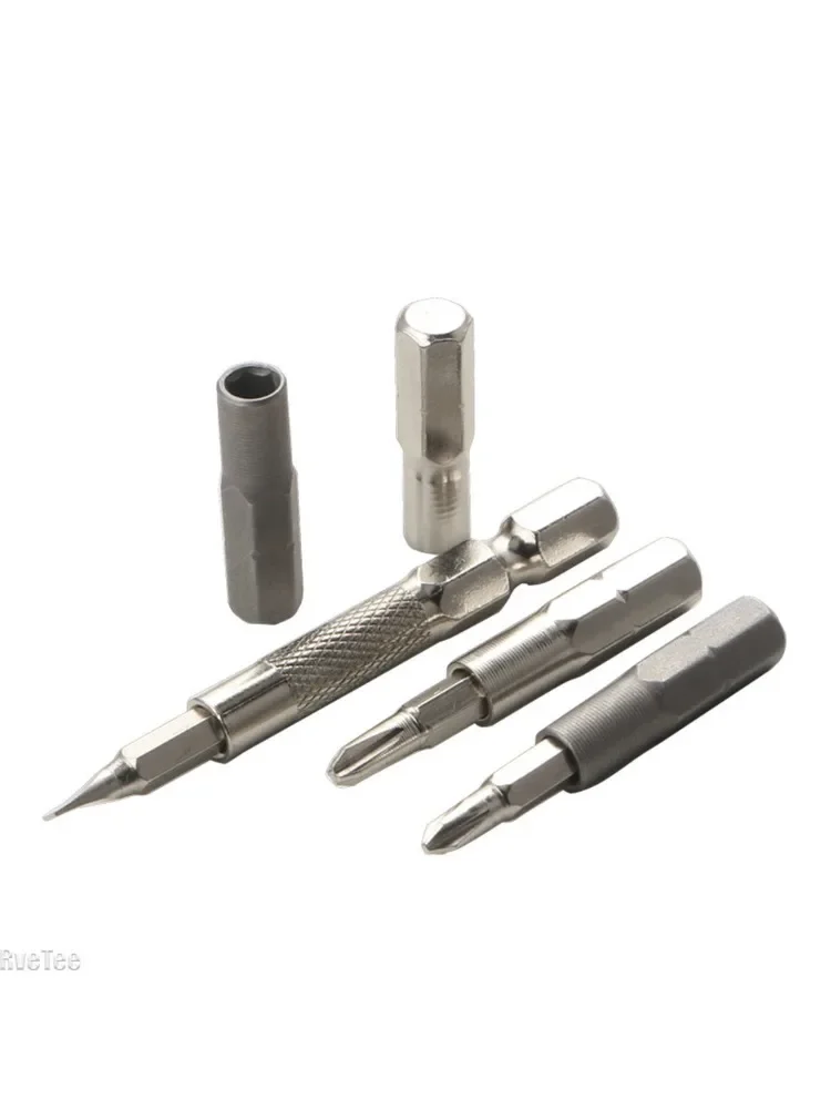 Adaptateur de douille hexagonale de 1/4 pouces à 4mm, porte-embout de tournevis de précision pour outils à tige hexagonale (embouts de pilote de 6.35mm), 2 pièces