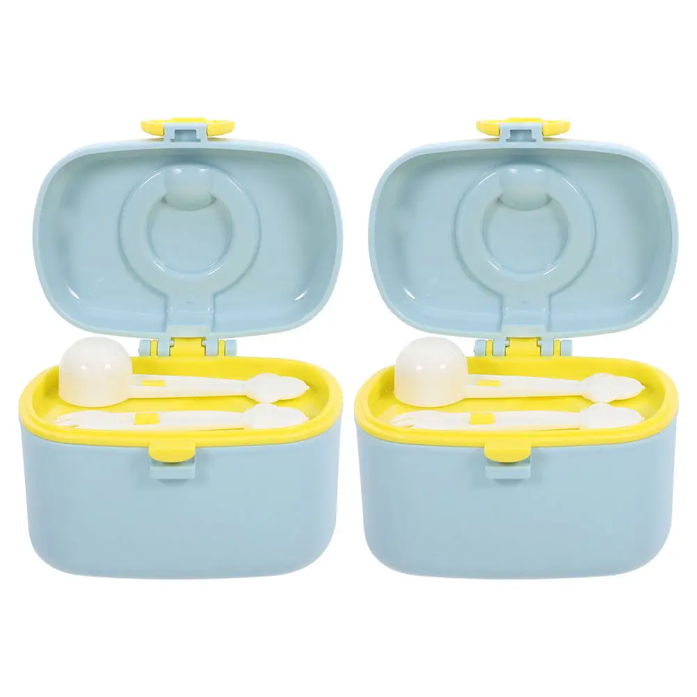

2Pcs Portable Formula Storage Milk Powder Container Infant Formula Holder Travel Dispenser on The Go Milk Powder Box