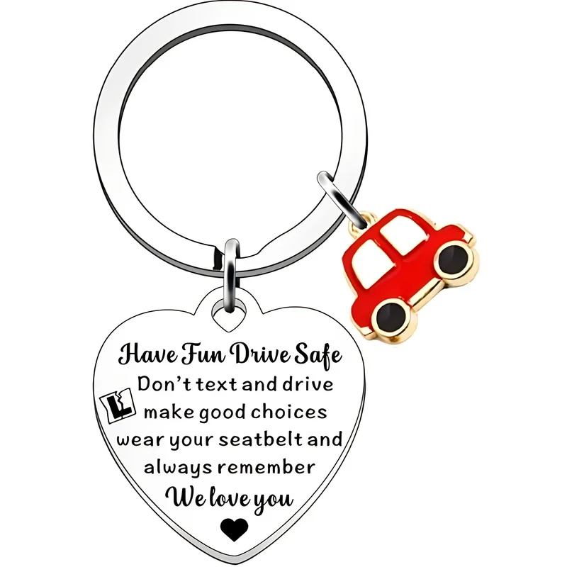 Safe Driving Keychain – Passing Test Gift for New Drivers, Ideal 17th Birthday Present for Learner Drivers