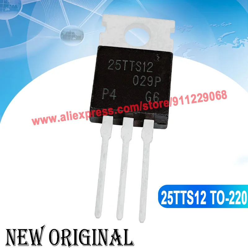 (5 Pieces) 25TTS12  TO-220 1200V 25A / FTP11N08A  100A 75V / IRF1404  40V 162A / IXFP10N60P 600V 10A TO-220