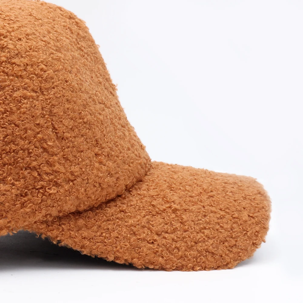 Winter Fake Fur Baseball Cap Hat Women Unisex Fashion Fuzzy Hip Hop Caps Solid Snapback Teddy Velvet Thicken Warm Hats for Men