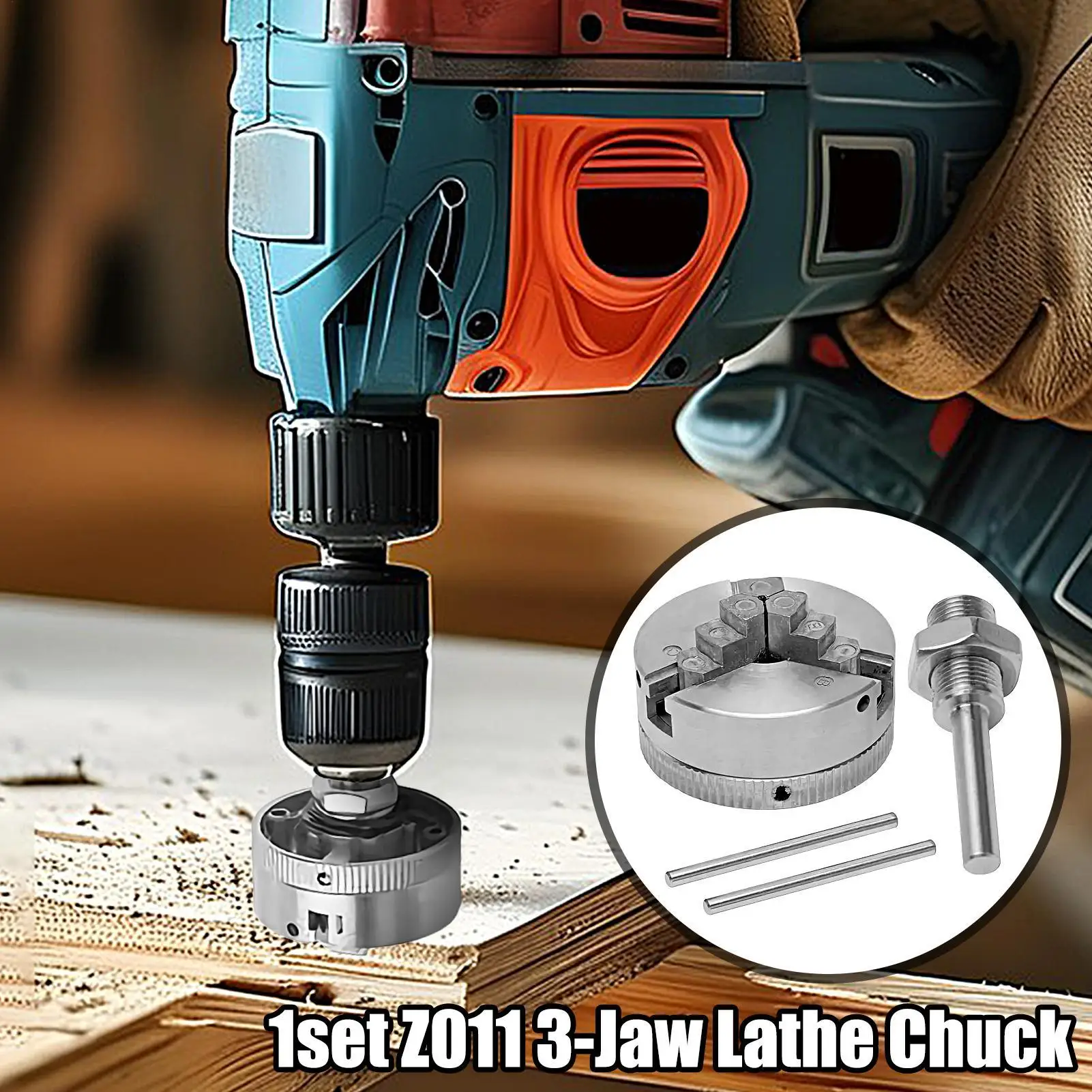 Mini Lathe Chuck 3 Jaw Lathe Chucks For Woodturning Self-Centering Precision Collet Drill Accessories For Industrial Workshop