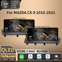 12.3 inch Android 14 For MAZDA CX-9 2016 2017 2018-2021 Multimedia CarPlay Car Radio Auto Navigation 4G GPS Stereo Touch Screen