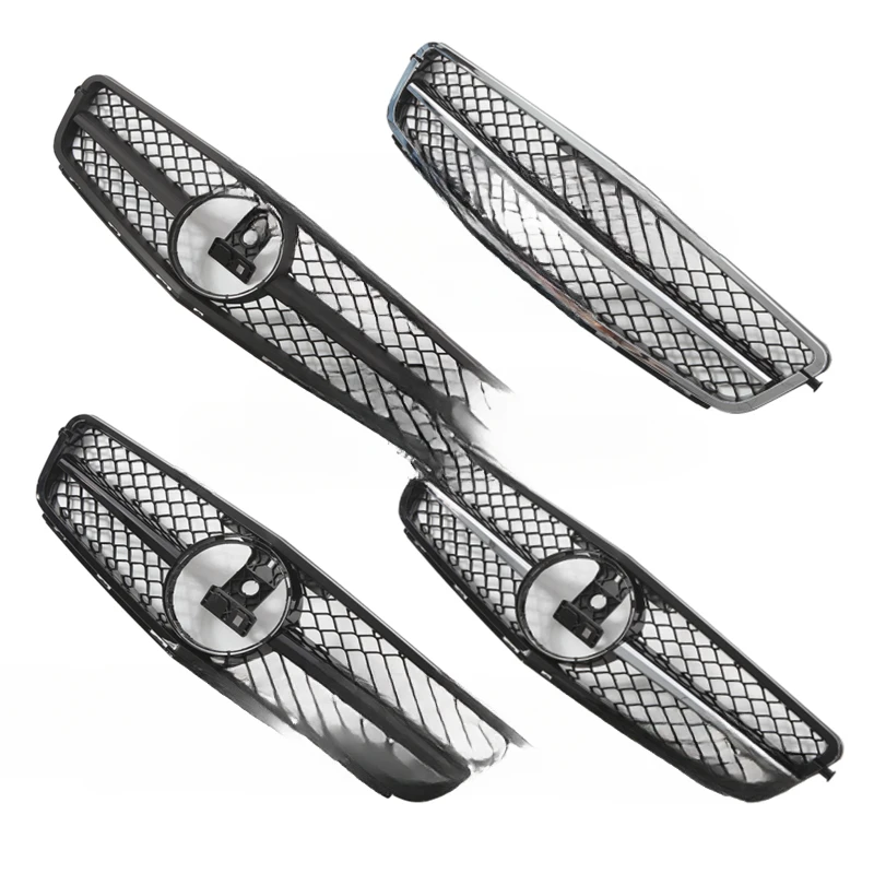 For Mercedes Benz C Class W204 2007 2008 2009 2010 2011 2012 2013 2014 Matte Glossy Black Chromed C63 AMG Front Grill Grille