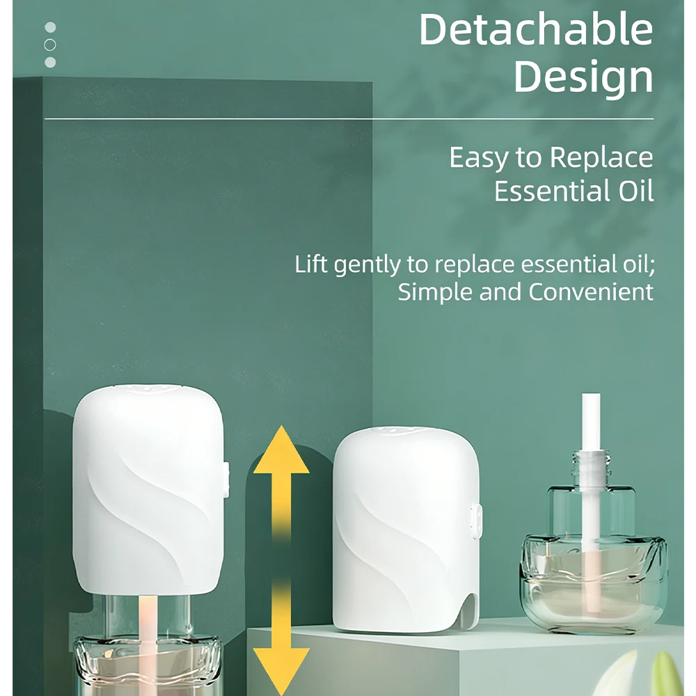 Wall Mounted Use Aromatherapy Essential Oil Diffuser Mini Essential Oil Diffuser Plug Aroma Diffuser Home Bedroom Room Toilet image 6