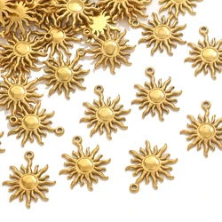 5pcs Stainless Steel Sun Charms for Jewelry Connectors Earrings Making Supplies DIY Jewelry Pendants Findings Accessories Crafts