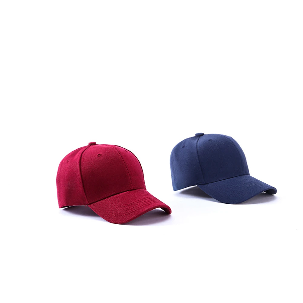 قبعة بيسبول بسيطة أحادية اللون ، حافة منحنية ، مظلة خارجية ، ملف تعريف للزوجين ، بيع التخليص ، البيع بالجملة ، انخفاض الشحن