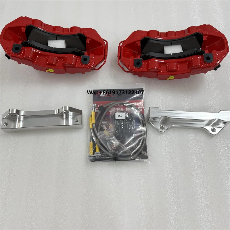 Auto Brake Caliper 6 Pots Caliper Pad Bracket Brake Hose Line for  S3 8V Disc 370x32mm