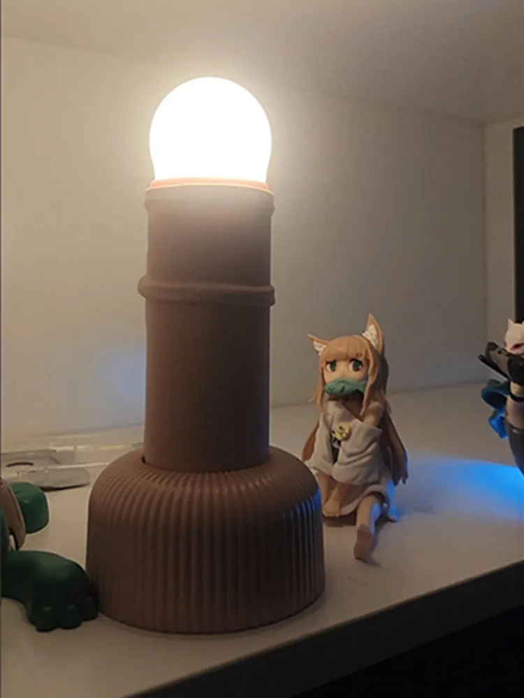 Lampu Suasana Hati Bentuk Pensil Lucu dengan Colokan USB, Lampu Meja Samping Tempat Tidur, Lampu Malam Dekorasi Rumah, Hadiah untuk Perempuan dan Wanita