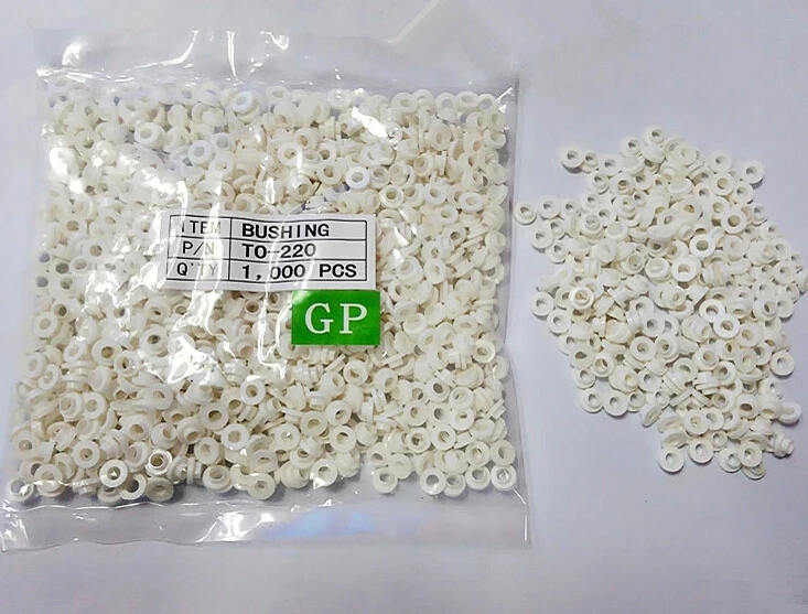 TO-220 절연 태블릿 서클 M3 트랜지스터 패드 부싱 TO-220 플라스틱 절연 와셔, 100 개