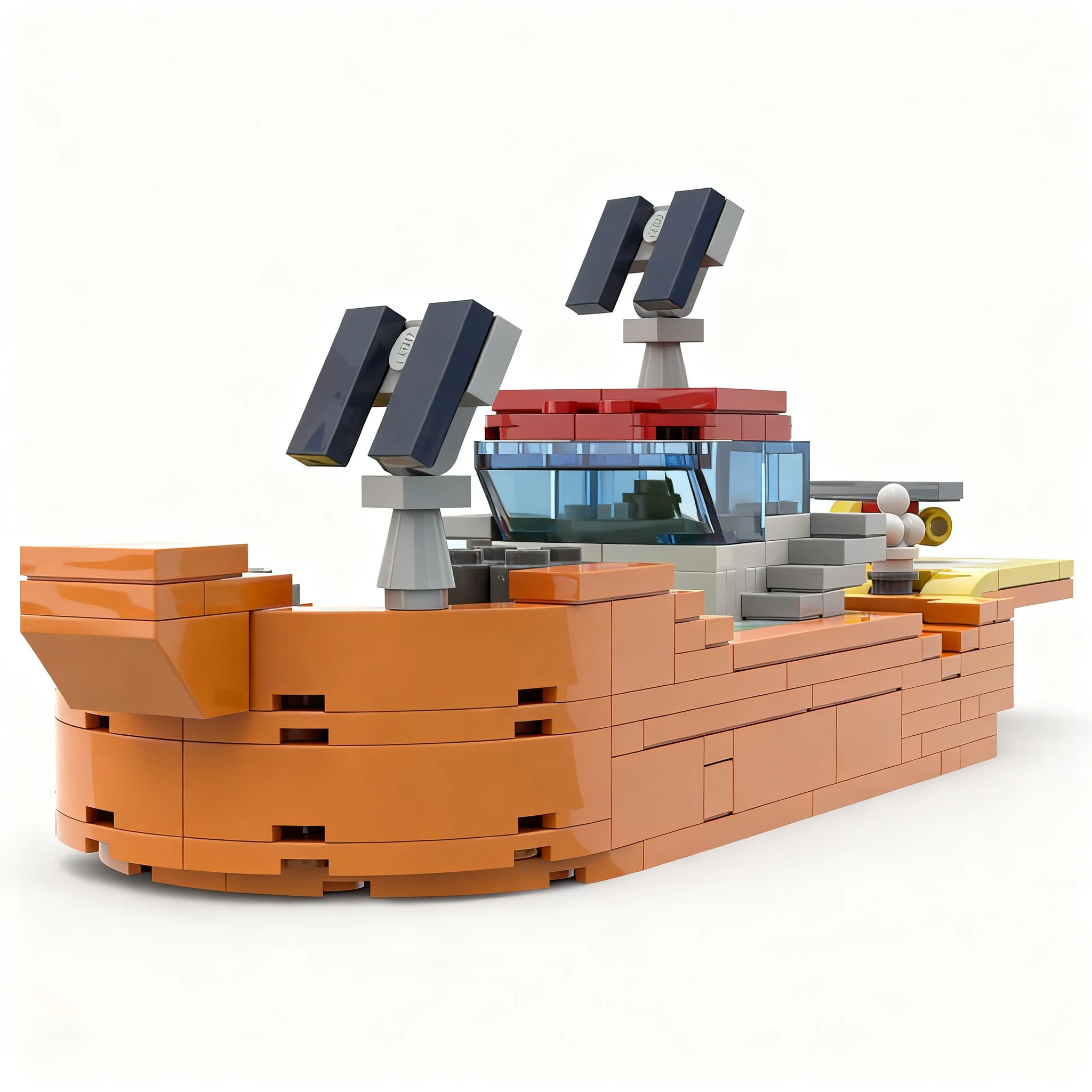 271pcs MOC The Vessel Form The Last Caretaker Boat Model Building Blocks Christmas Gift Architecture Toy Craft Creative Display