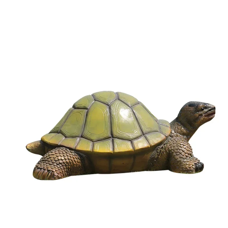 Simulation of large turtle tortoise outdoor fiberglass sculpture, garden landscape garden decoration