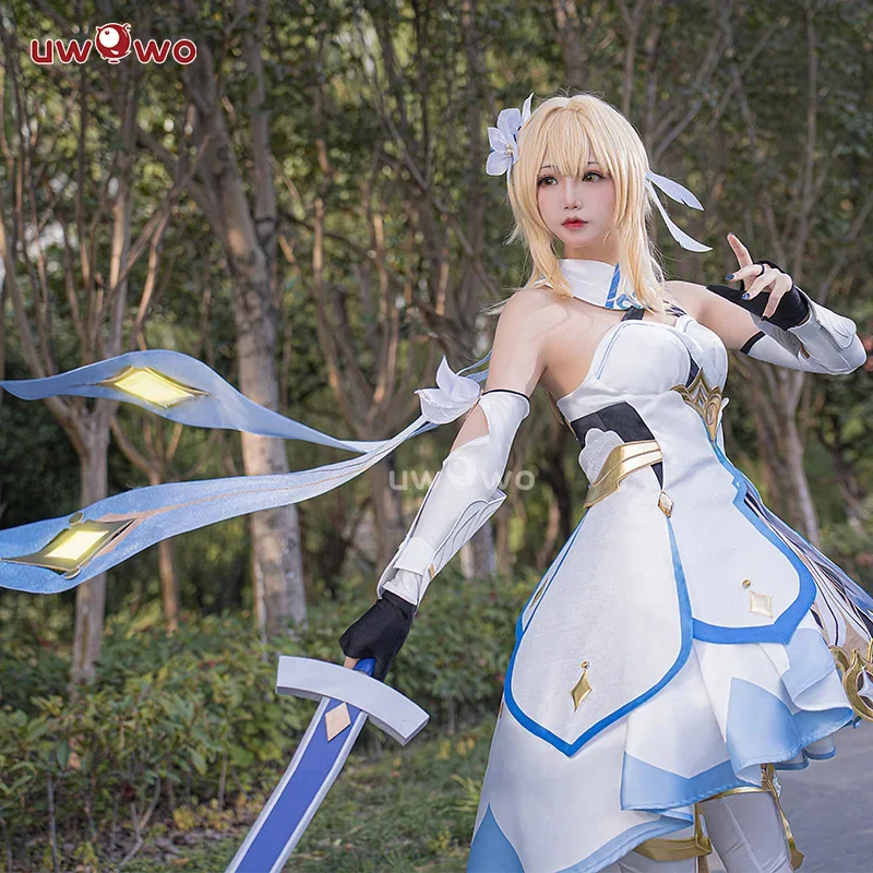 IN STOCK Traveler Lumine Cosplay Costume Game Genshin Impact LED Female Lumine Dress Full Set Oufits with Shinning Lights