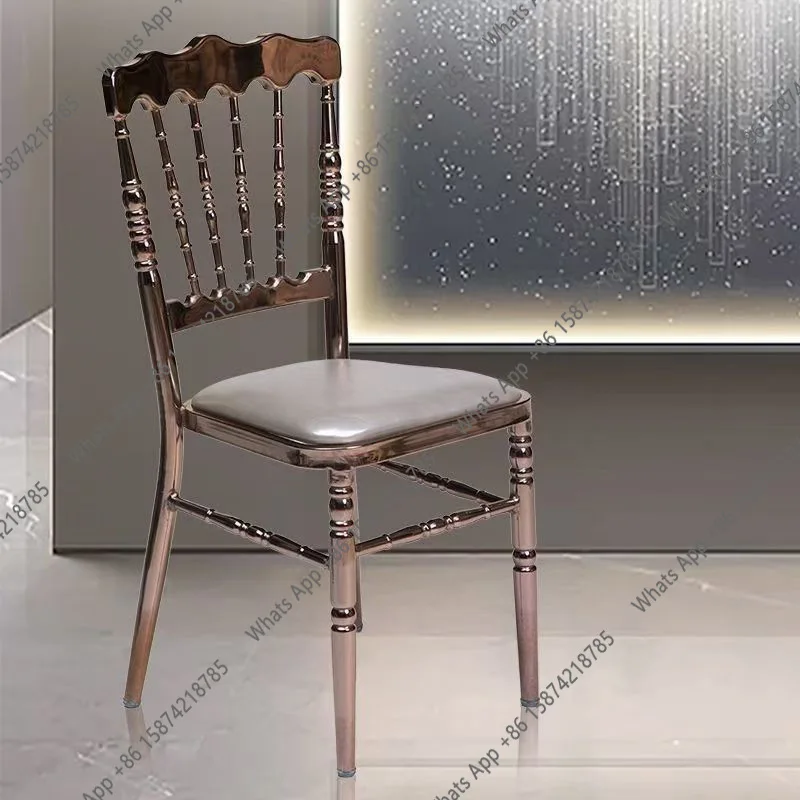 Dining chairs with cushions, restaurant boxes, banquet halls, hotels, auditoriums, bamboo chairs for banquets