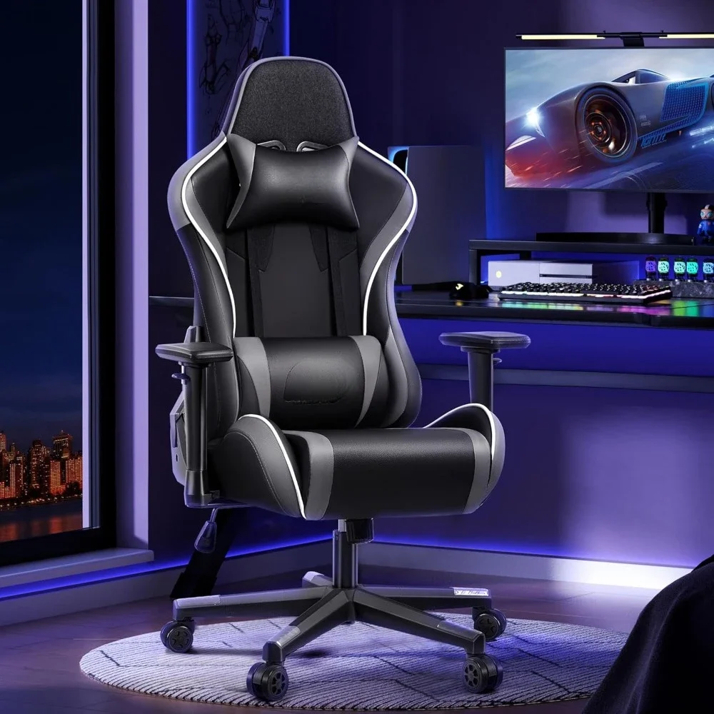 

Gaming Chair, Ergonomic Computer Gamer Chairs 3D Armrests, Swivel Office Desk Chairs, Adjustable High Back, Gaming Chair