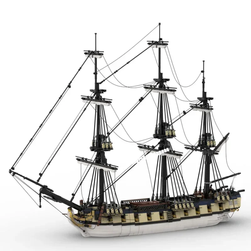 4644 個 Moc ヨーロッパ中世海賊シリーズ Ifn Eminente 軍艦 Diy クリエイティブアイデア帝国旗艦おもちゃギフトカスタムパズル