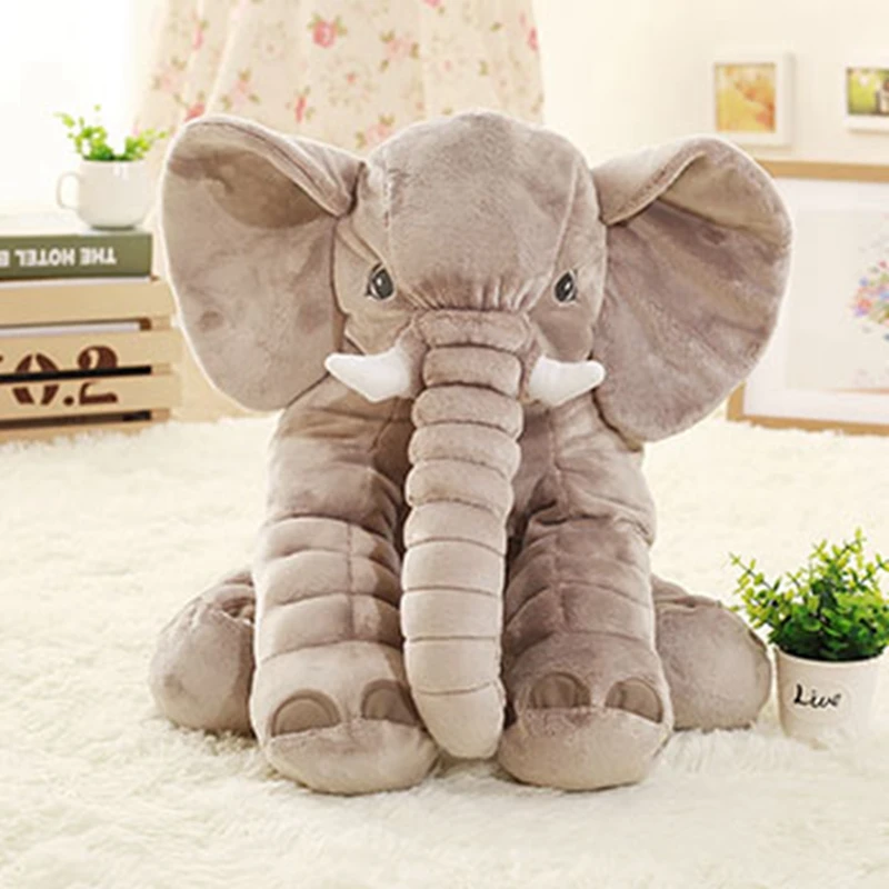 Elephant Height Large Plush Doll Toy Kids Sleeping Back Cushion Cute Stuffed Pillow Baby  Xmas Gift