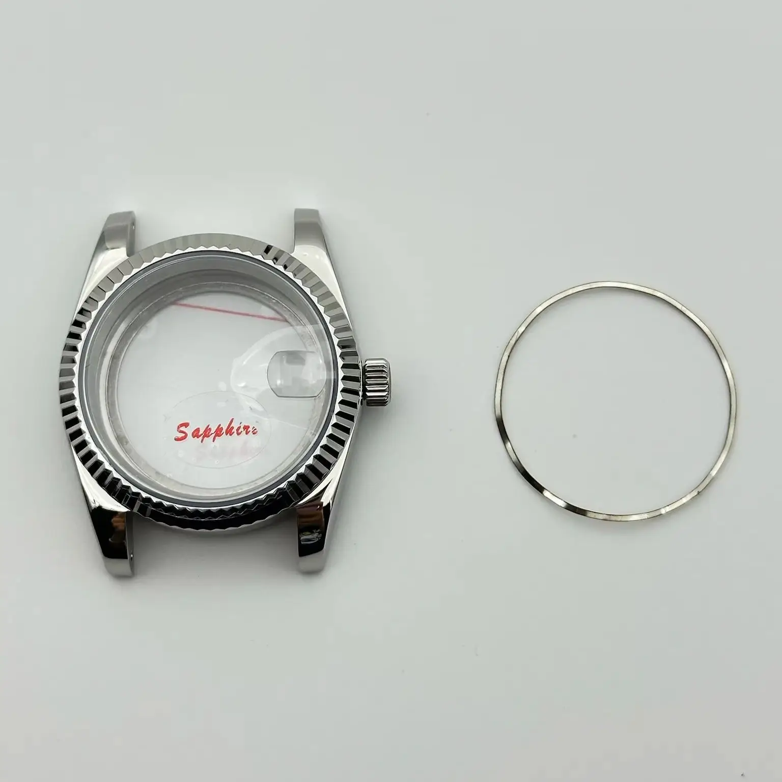 

40mm Sapphire Glass Stainless Steel Watch Case - Compatible with NH35/NH36/NH38 Movement