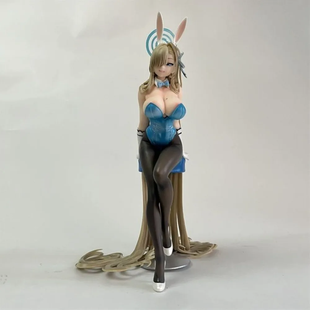 28cm Blue Archive Ichinose Asuna Bunny Girl Sexy Anime Figure Figma Shiroko Action Figure Adult Collectible Model Toy