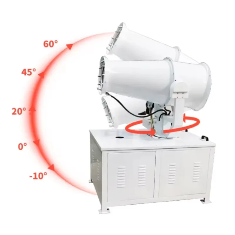 India 50 ~ 60 Degrees of Hot Weather Cooling the Use of Fog Cannon Automatic 80m Spray Equipment Ultra-fine Fog Spraying