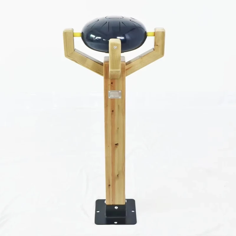 Stainless Steel Tongue Chakra Rain Tambourine Set Stick Outdoor Garden Instrument