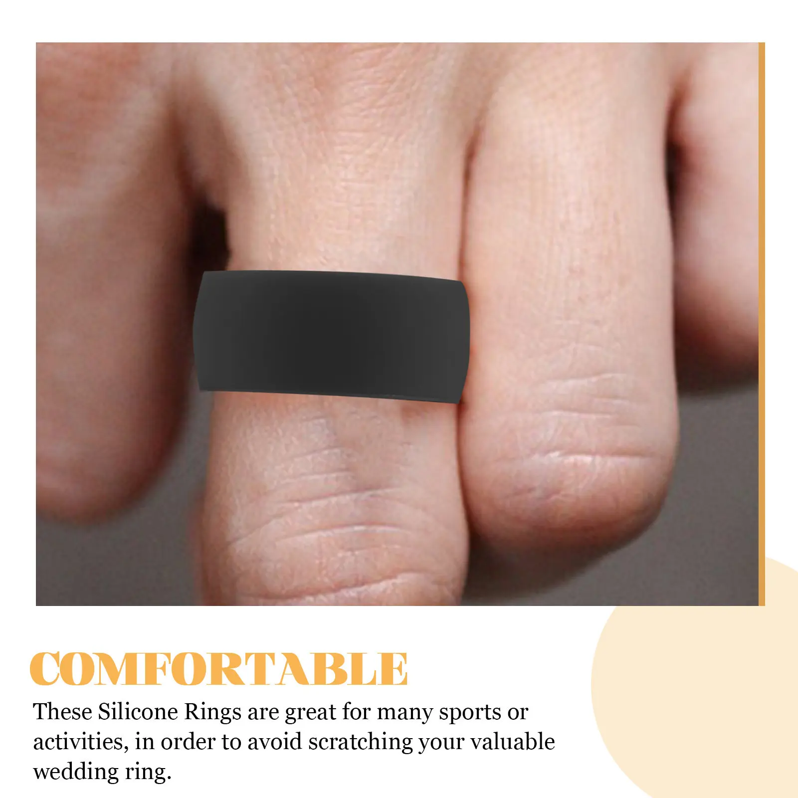 10Pcs Silicone Rings Soft Flexible Breathable Sports Finger Rings Men Women Comfortable Fitness Band Ring Protective Covers