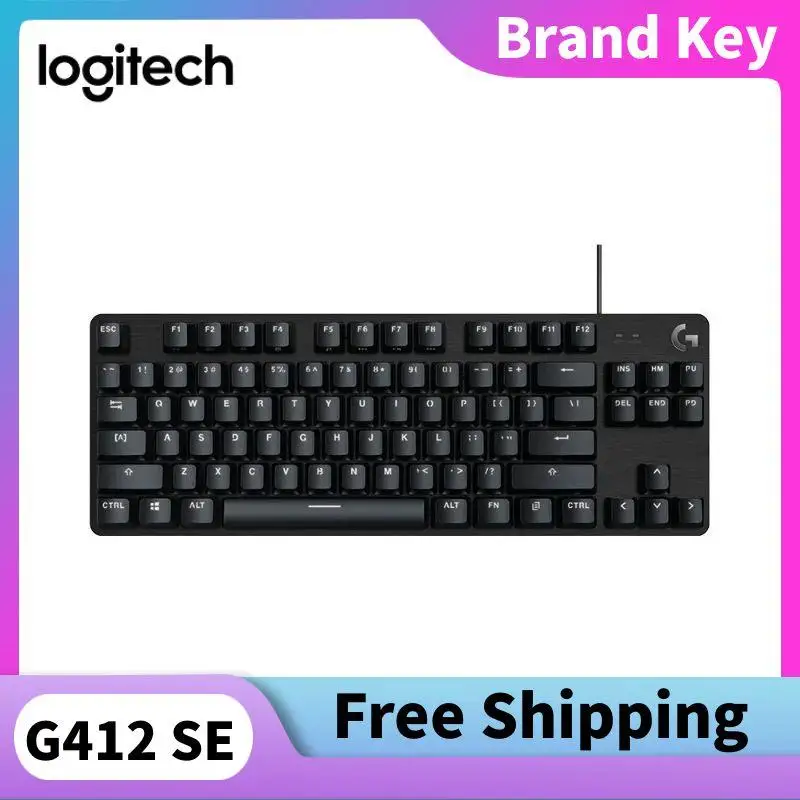 

Logitech G412 SE Single-Key Wired Office Keyboard Teardrop-shaped Keycaps Customizable Wired Gaming Keyboardr ESports