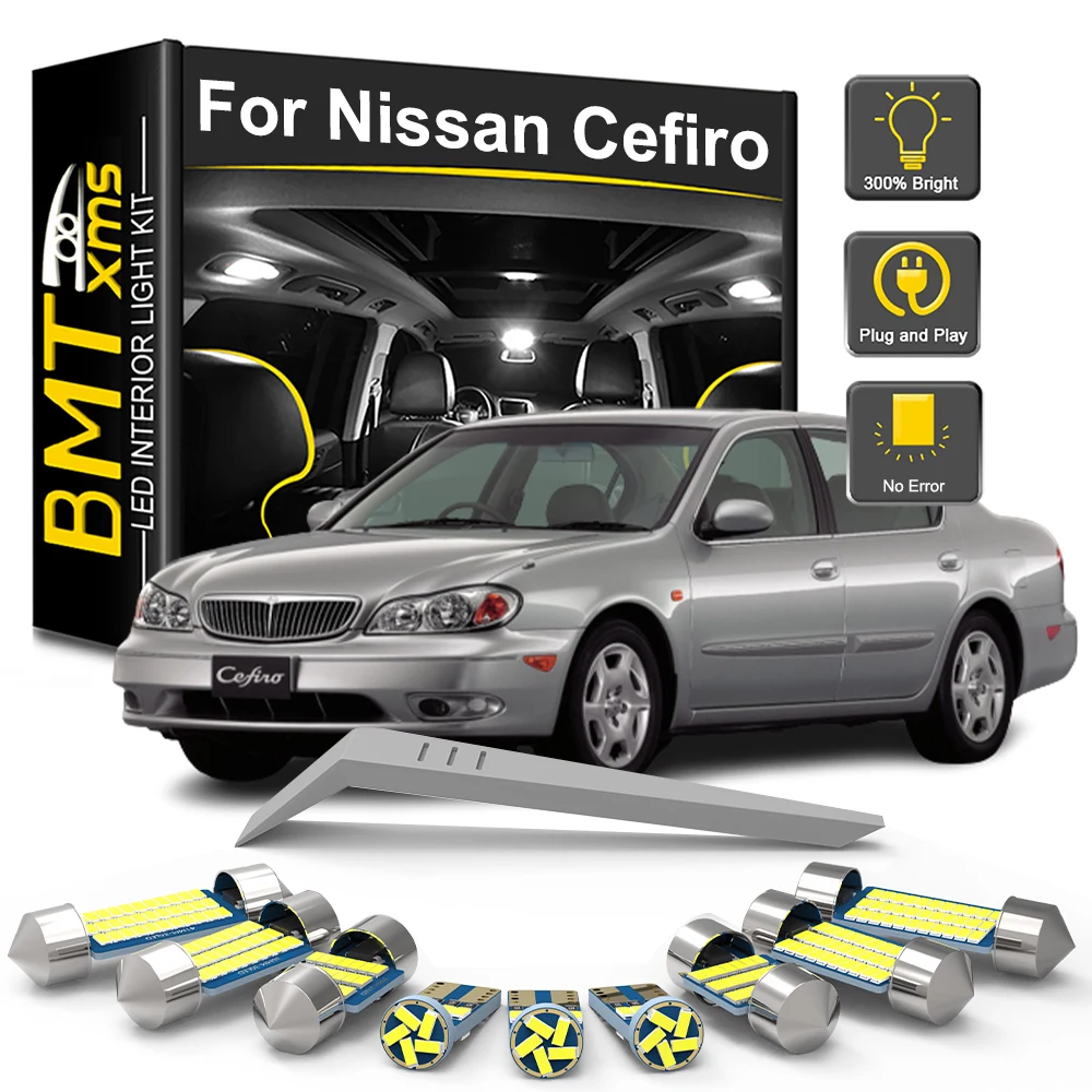 BMTxms For Nissan Cefiro A31 A32 A33 1988-2000 2001 2002 2003 2004 2005 2006 Car LED Interior Lights Bulb Kit Trunk Lamp Canbus