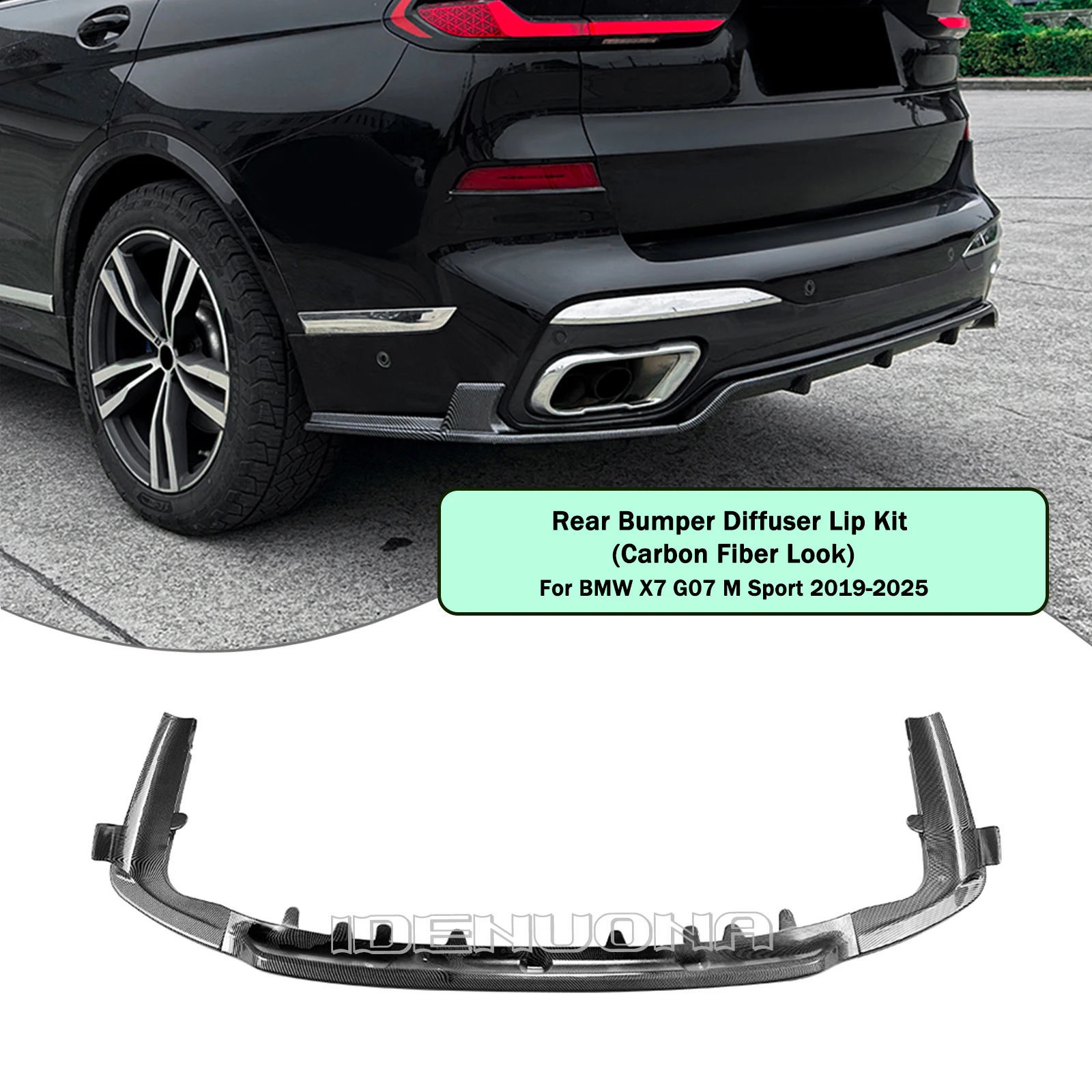 

Внешний задний кронштейн диффузора, нижний спойлер, сплиттер для BMW X7 G07 M Sport 2019 2020 2021 2022 2023 2024 2025