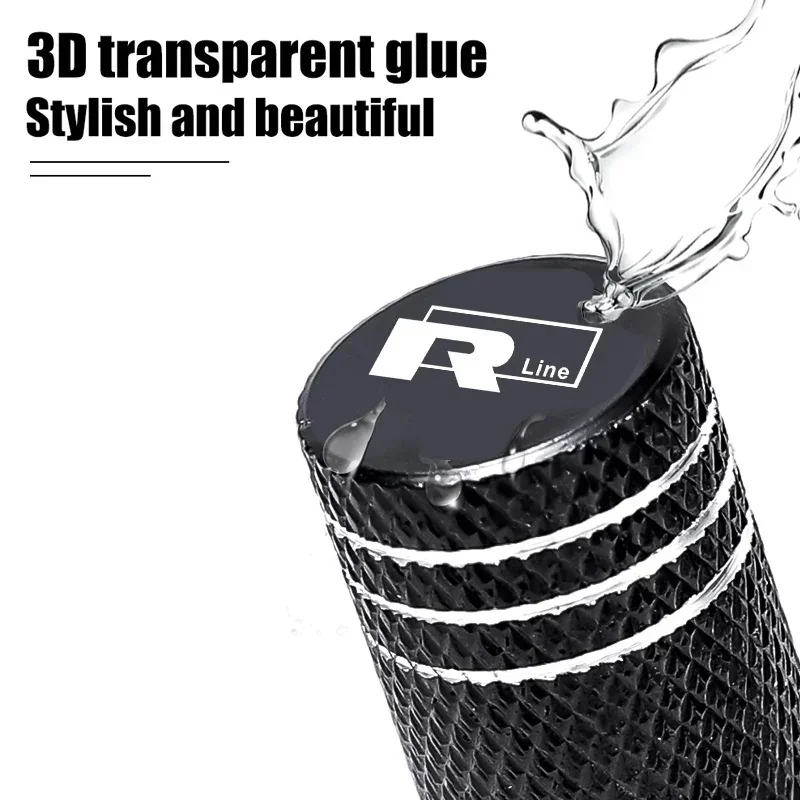 لفولكس واجن VW 4 قطعة جنوط عجلات السيارة قضيب صمام الإطارات قبعات R خط جولف بولو جيتا GTI توران GTE غطاء محكم اكسسوارات السيارات