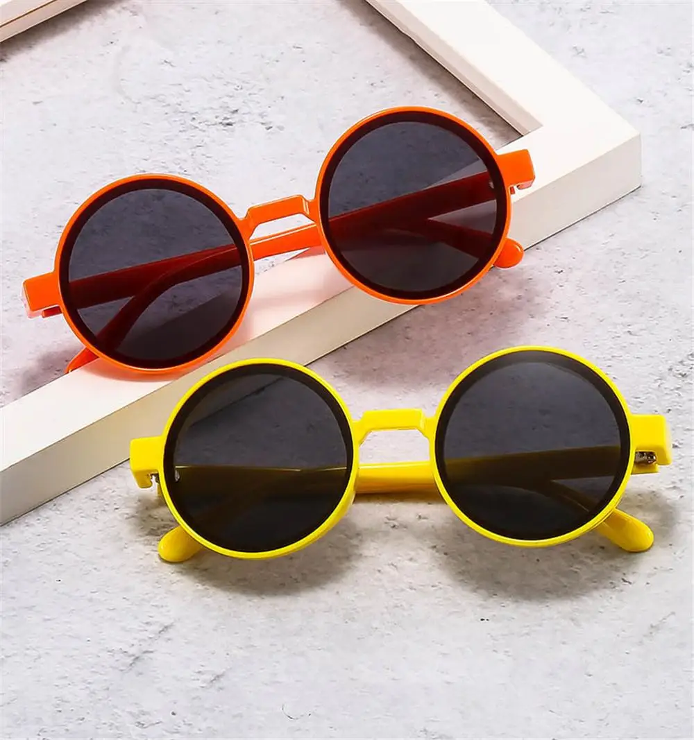 

Black Orange Round Ins Popular Retro Sun Glasses Hip Hop Shades Women Eyewear Punk Sunglasses Steam Glasses
