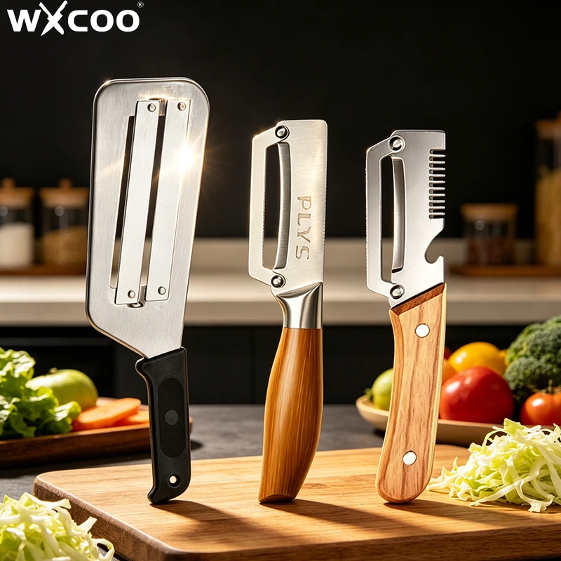 Mutifunctional Kitchen Vegetable Shredder Slicer Stainless Steel Cabbage Shredder for Coleslaw Kitchen Fruit Vegetable Peeler