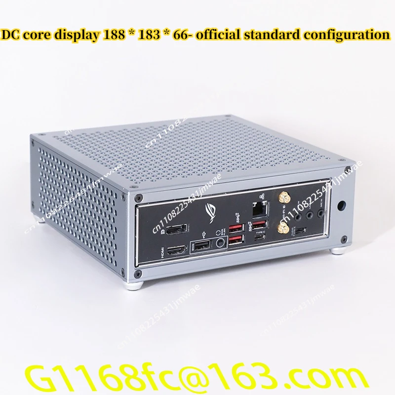 Suitable for Bug-a1 Nuclear Display Mini ITX Chassis, Compact APU Aluminum Alloy 1U Small Power Supply, Portable Handle