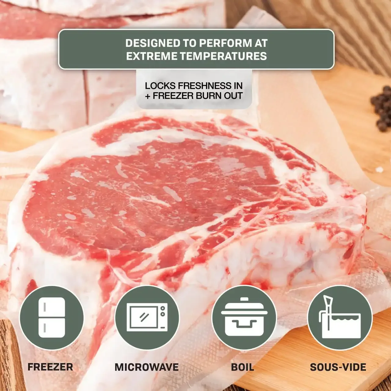 NESCO ®   Saco selador a vácuo VS-05B, 8,6 x 12 polegadas, 50 contagens