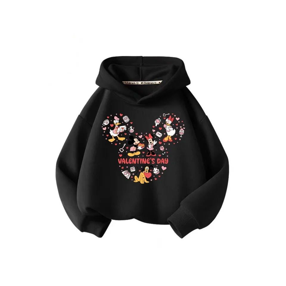 Disney Comics anime Mickey Minnie Mouse Hoodie Kids Girl Boys Sweatshirt Hoodie Cartoon kids Cute clothes Baby top jumper