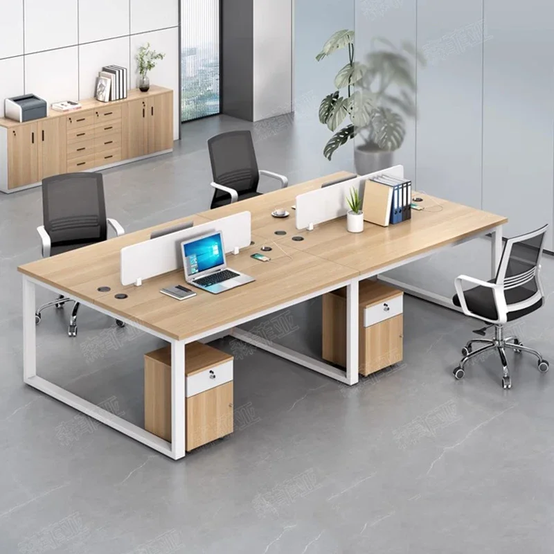 a*-Wooden Study Office Desk Modern Computer Gaming Standing Drawer Luxury Long Office Desk Display Escrivaninha Home Furniture^