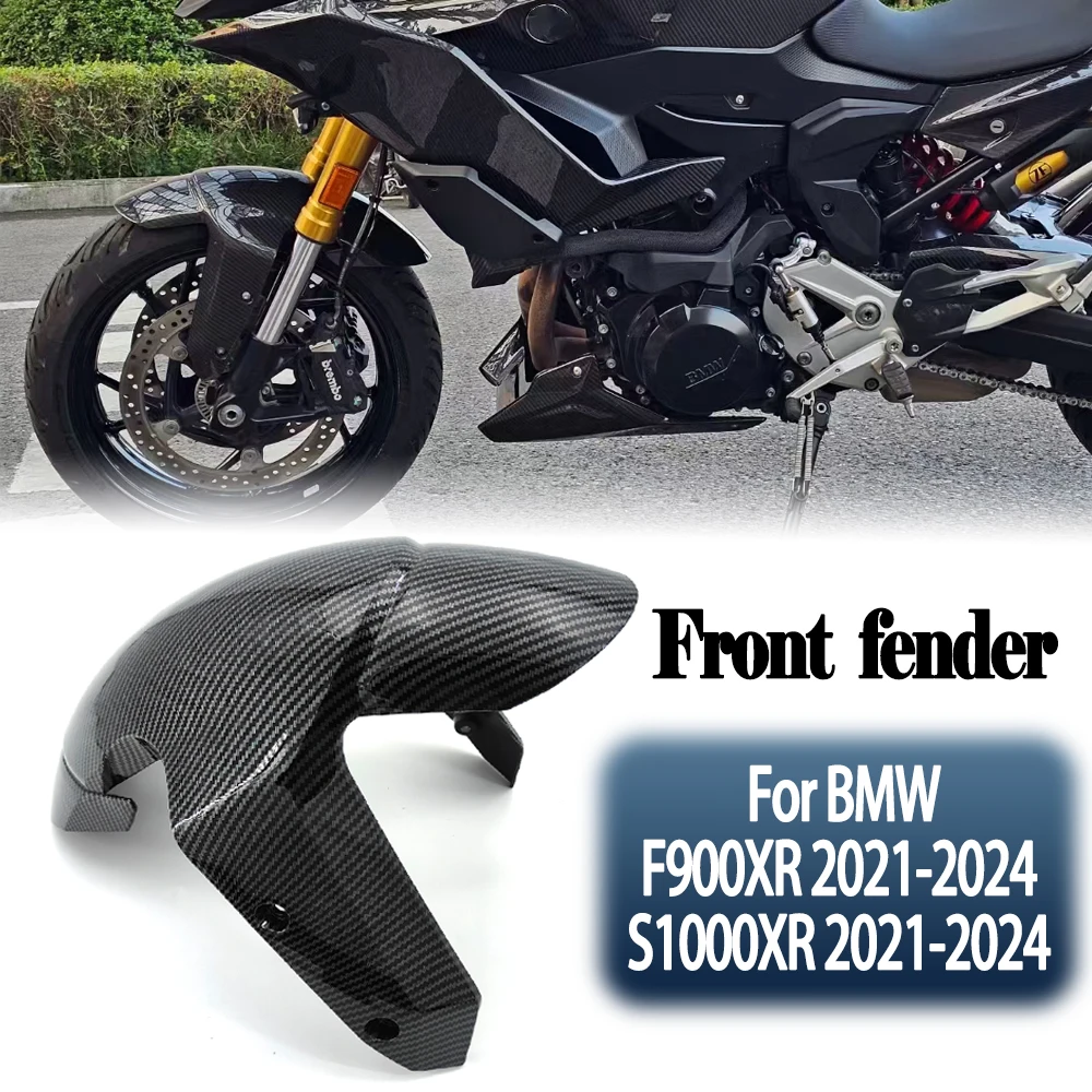 

For BMW F900XR S1000XR F900 XR S1000 XR 2021 2022 2023 2024 Motorcycle Carbon Fiber Front Fender Wheel Hugger Mudguard Fairings