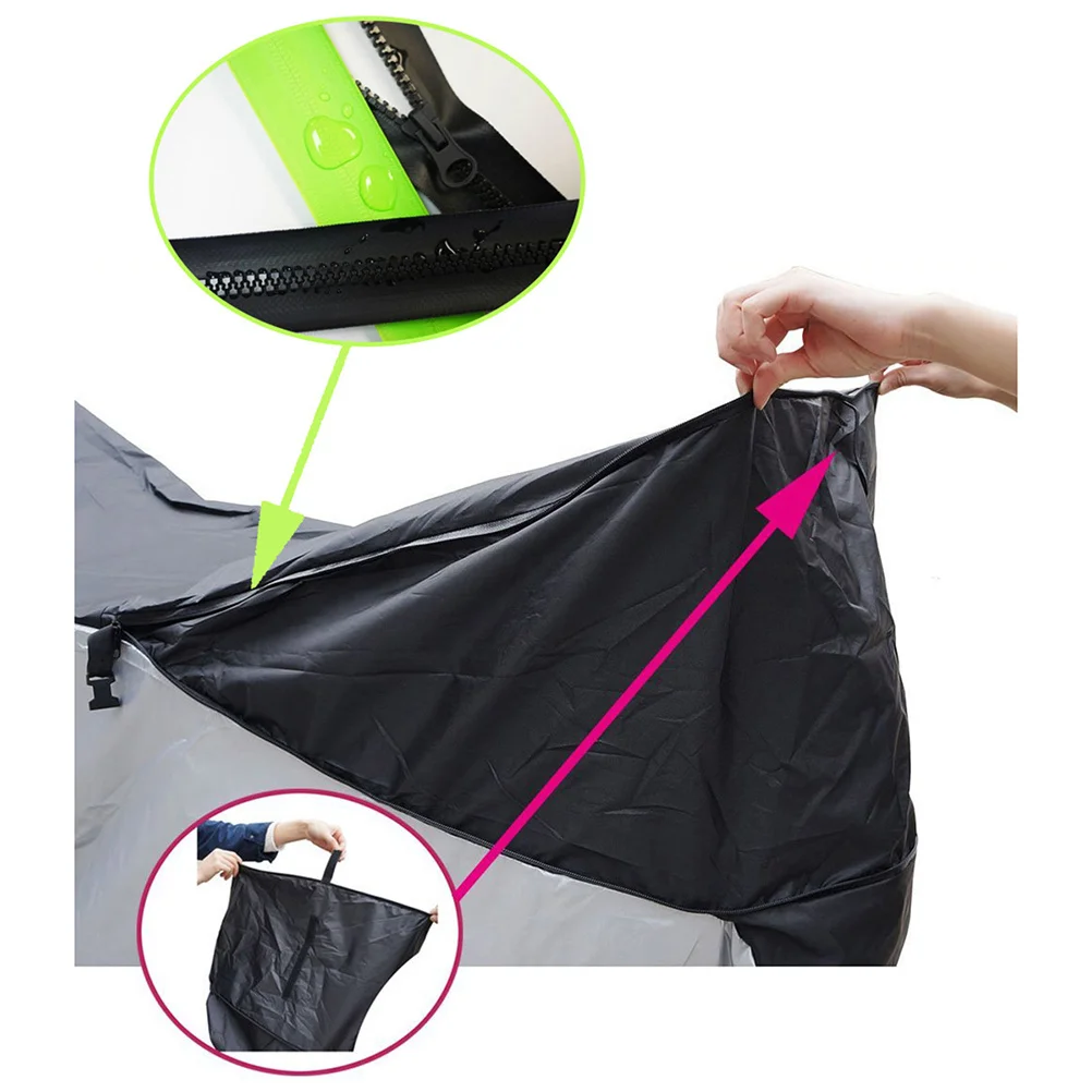 

1Pcs Bike Cover Xl Waterproof Outdoor Protective Cover Rain Sun Uv Dust Wind Proof 200x70x110cm Lightweight Durable Windproof