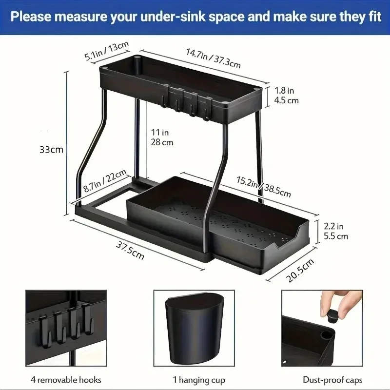 Thumbnail 2 - #2 Cheapest Under-Sink Cabinet Storage Racks Deals You Can Get