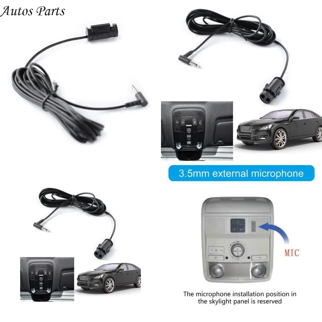 57BA Professional Vehicle Roof 3.5mm Hands Mono Microphone Auto Sound Systems Communication Navigation Lectures Meetings