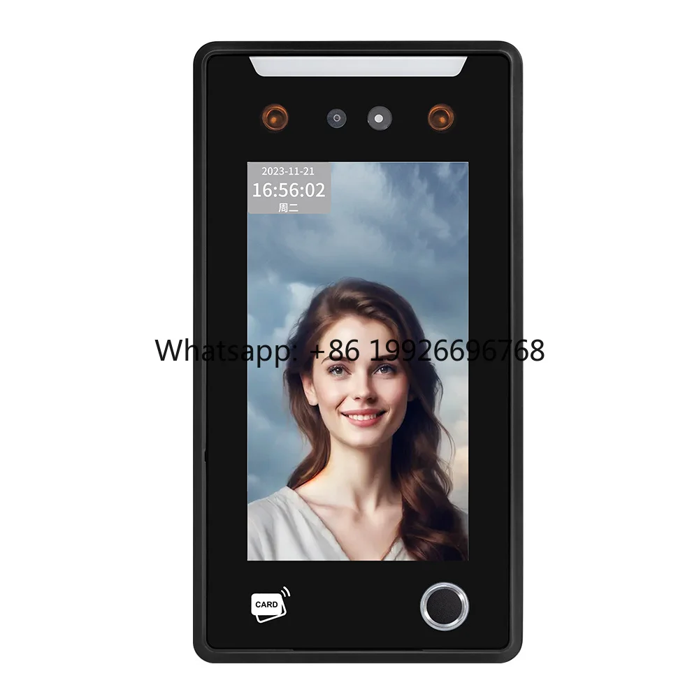 Timy TM-AI27F 7 Inch Touchscreen Employee Biometric  TCP/IP WIFI Cloud Access Control System Night Vision Face
