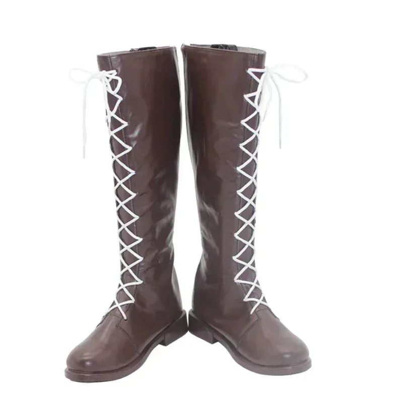 Doces 2025yu-anime frieren no funeral stark sapatos de couro do plutônio botas de carnaval de halloween adereços cosplay cu