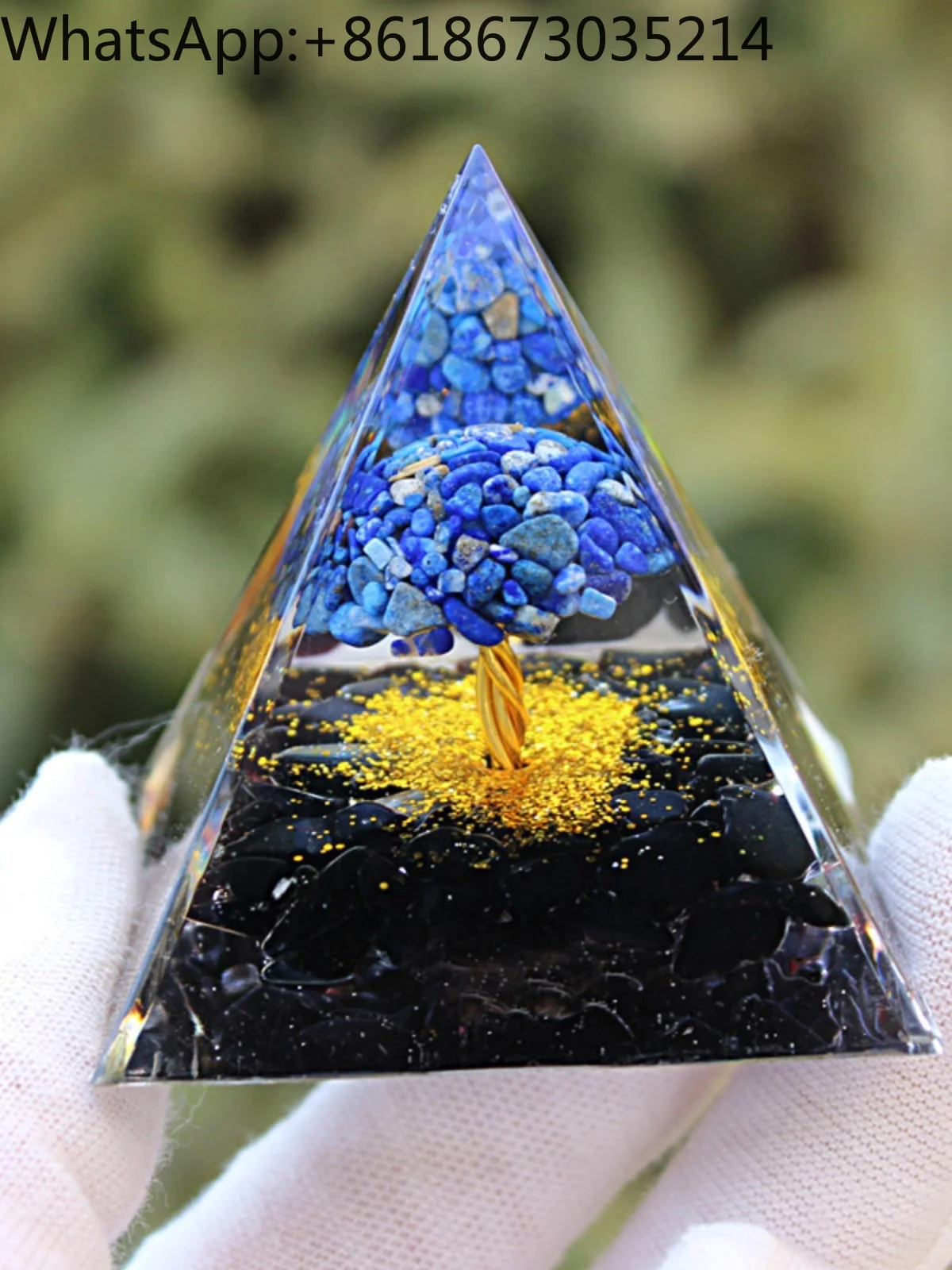 New product: Lapis lazuli tree, obsidian gravel, pyramid resin handicrafts, car bedroom decoration ornaments