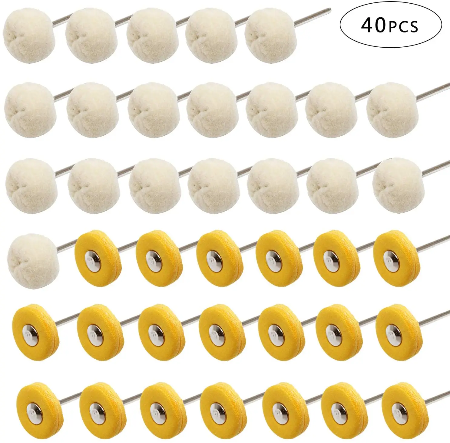 

Набор полировальных колес 40 шт., хлопок, маленькое колесо для дрели, аксессуары для вращающегося инструмента, комплект полировки для часов и ювелирных изделий